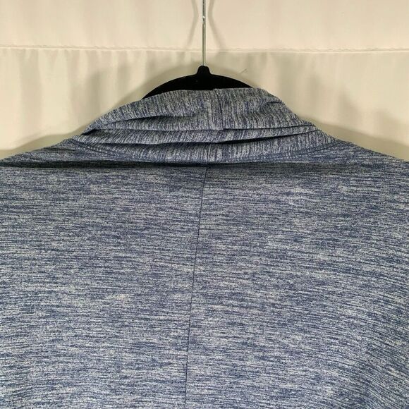 Nike Cardigan Women's Small Blue Heathered Open Front Dri-Fit Long Sleeve - Picture 8 of 8